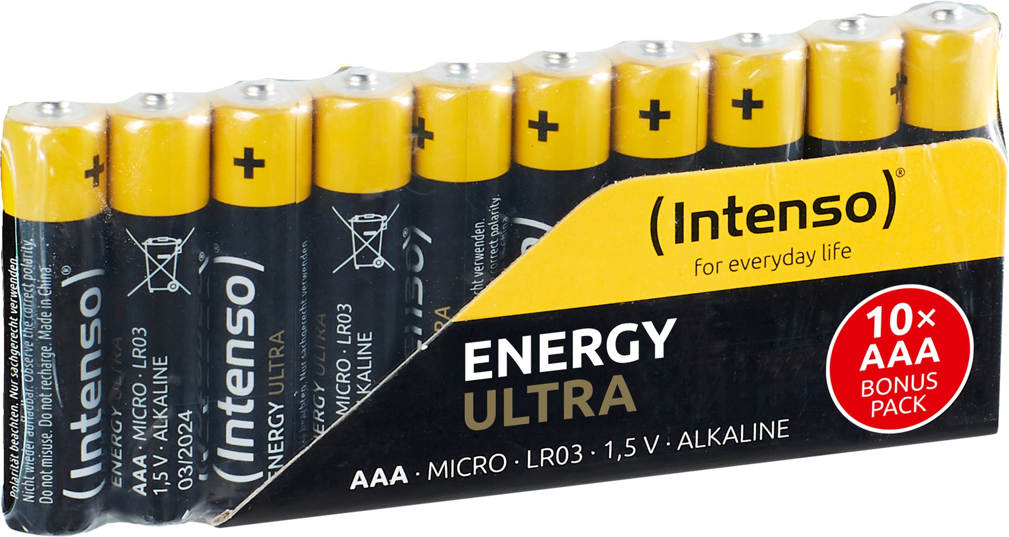 Minder dan Verdikken Huiswerk Intenso | Batterijen | Alkaline | AAA | Power | 10 Stuks Opus Nederland BV